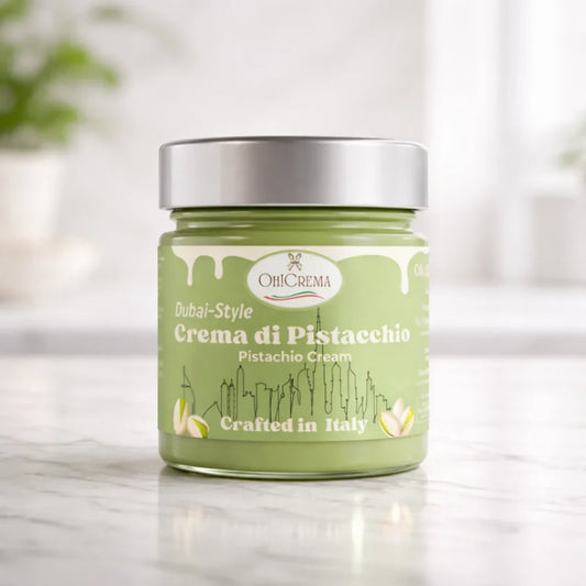 Oh! Crema Pistachio Cream Spread — 100% Italian, Classic & Dubai-Style | 200g Jar