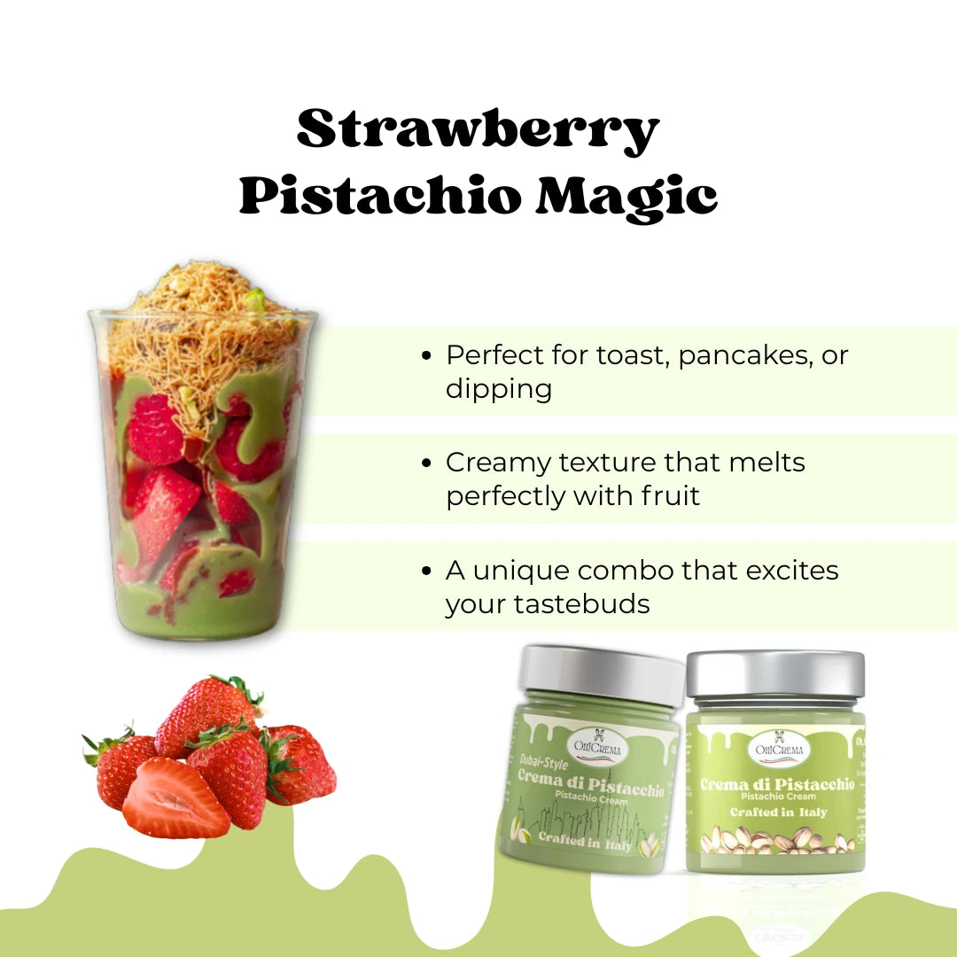 Dubai-Style Pistachio Cream & Premium Italian Pistachio Cream - 2 Packs - 230g each