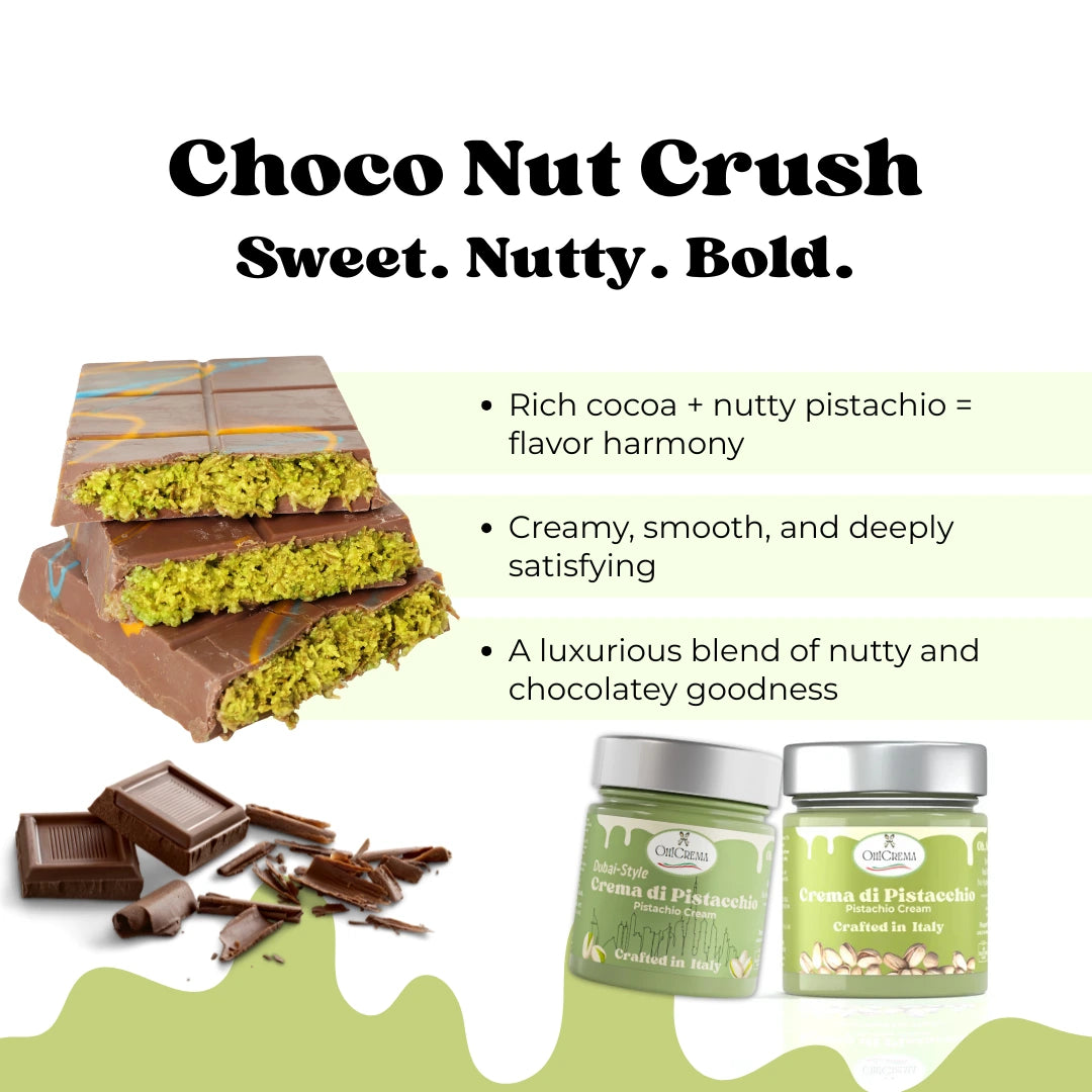 Dubai-Style Pistachio Cream & Premium Italian Pistachio Cream - 2 Packs - 230g each