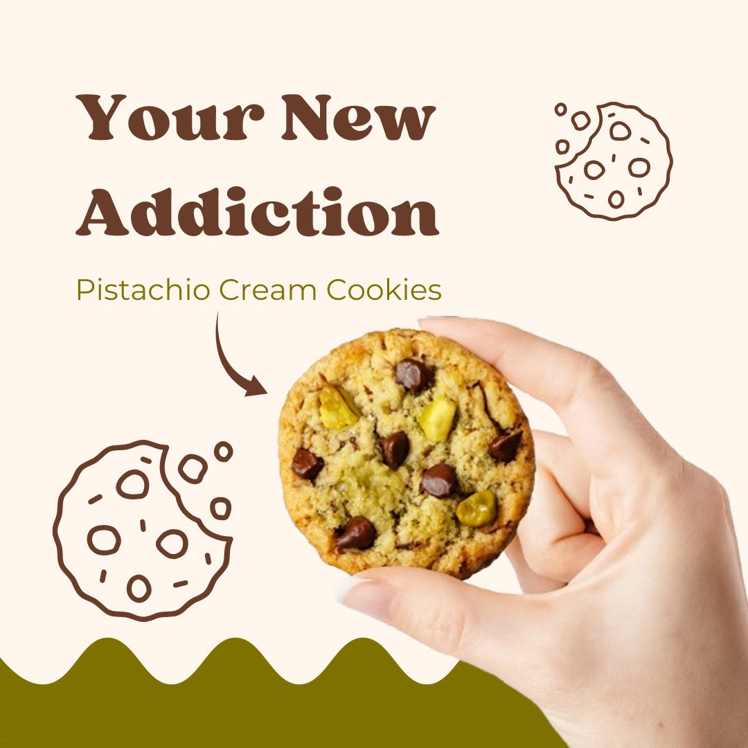 Oh! Crema Pistachio Chocolate Chip Cookies – 4 Pack