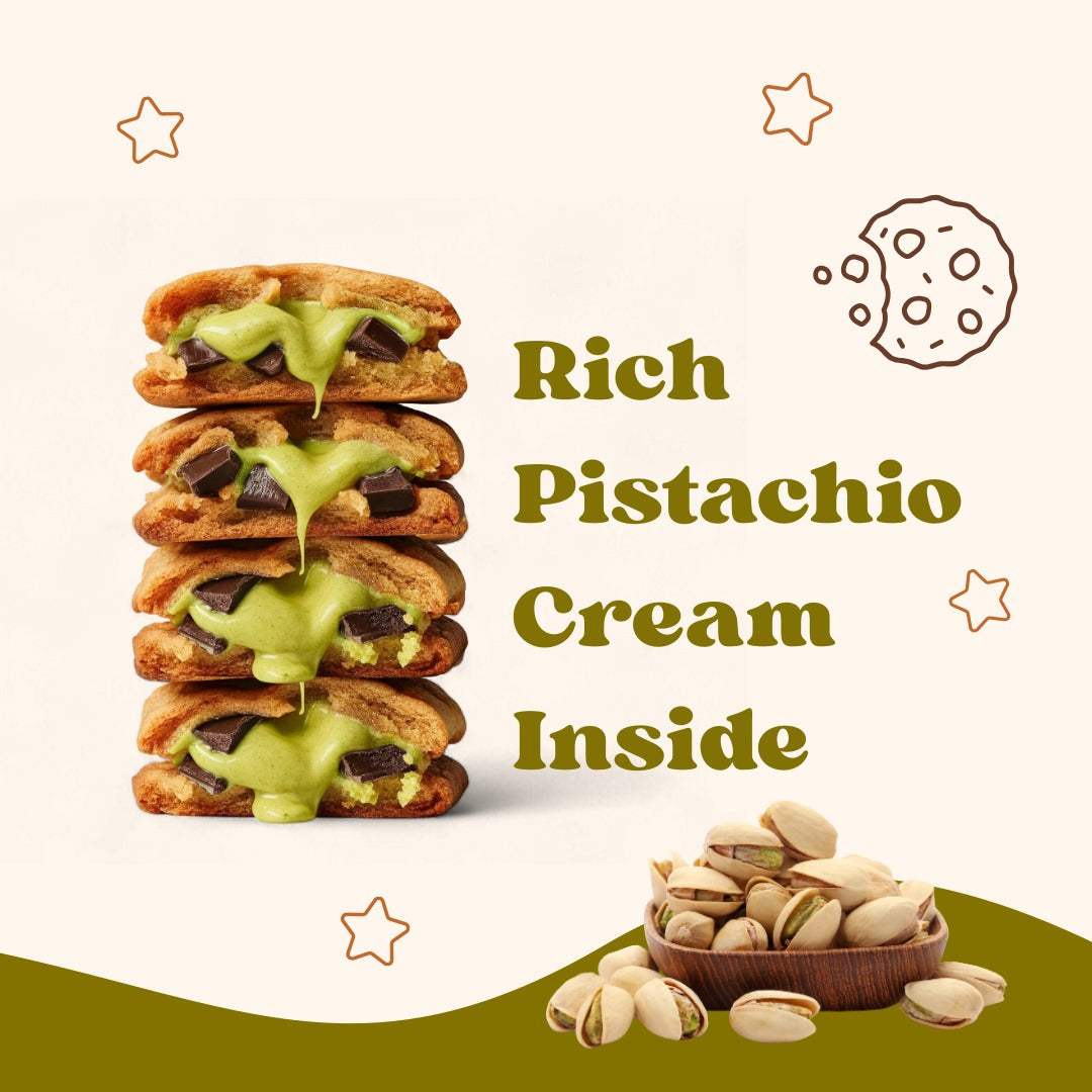Oh! Crema Pistachio Chocolate Chip Cookies – 4 Pack