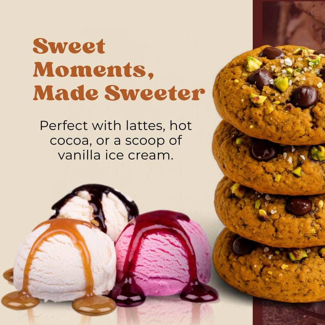 Pumpkin Spice Pistachio Chocolate Chip Cookies | Oh! Crema – 4 Pack