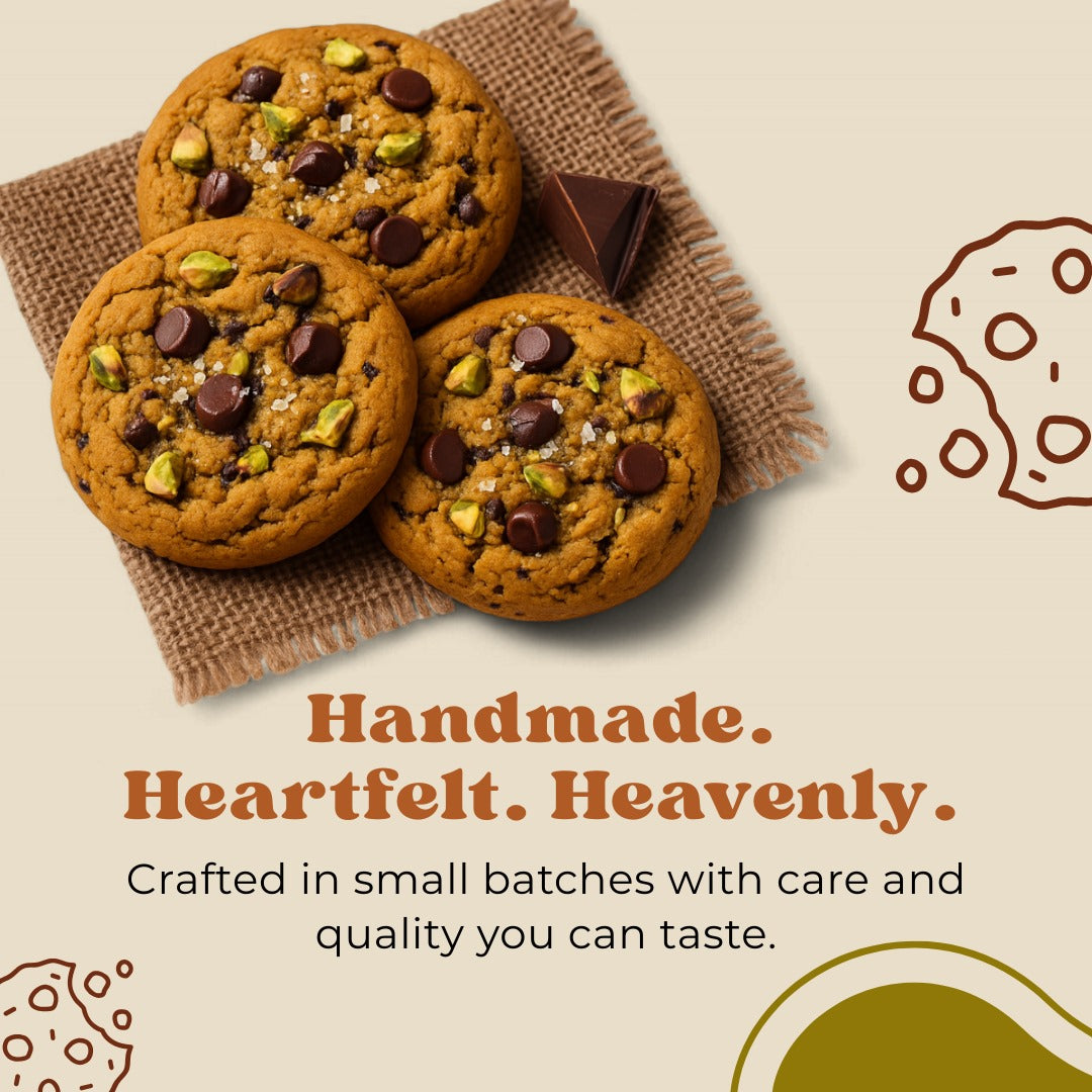 Pumpkin Spice Pistachio Chocolate Chip Cookies | Oh! Crema – 4 Pack