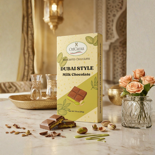 Dubai Chocolate Bar and Dubai Jar by Oh! Crema – side by side comparison