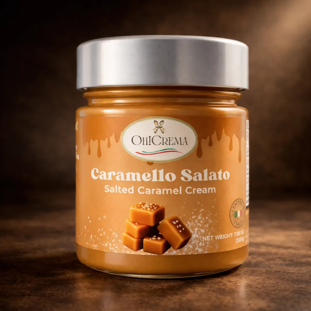 Salted Caramel Cream Spread – Caramello Salato 200g | Oh! Crema