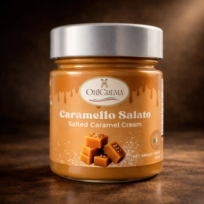 Salted Caramel Cream Spread – Caramello Salato 200g | Oh! Crema