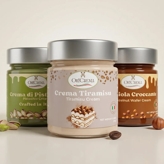 Pistachio Cream, Hazelnut Spread & Tiramisu Dessert Jars | Premium Trio Bundle