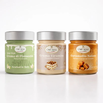 Luxury Spread Collection - Dubai-Style Pistachio, Tiramisu & Salted Caramel