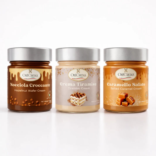 Dessert Spread Bundle - Hazelnut Wafer, Tiramisu & Salted Caramel Creams