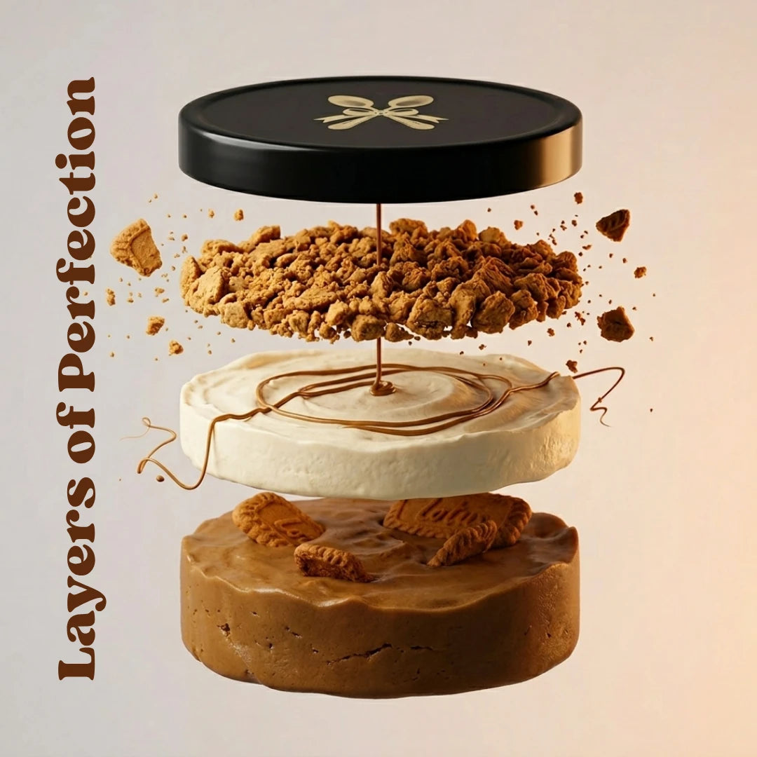 Cookie Butter Cheesecake in a Jar – Layered Cheesecake Cream & Crunchy Cookie Crumbles