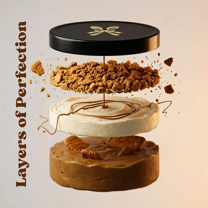 Cookie Butter Cheesecake in a Jar – Layered Cheesecake Cream & Crunchy Cookie Crumbles