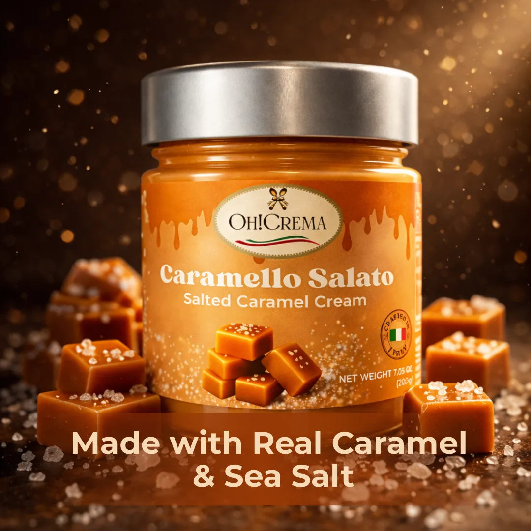 Salted Caramel Cream Spread – Caramello Salato 200g | Oh! Crema