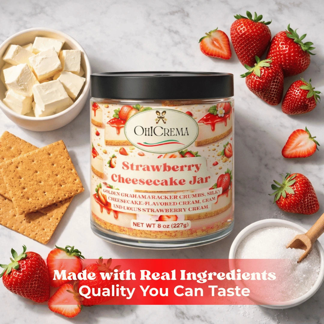 Strawberry Cheesecake Jar (8 oz) – Valentine's Limited Drop