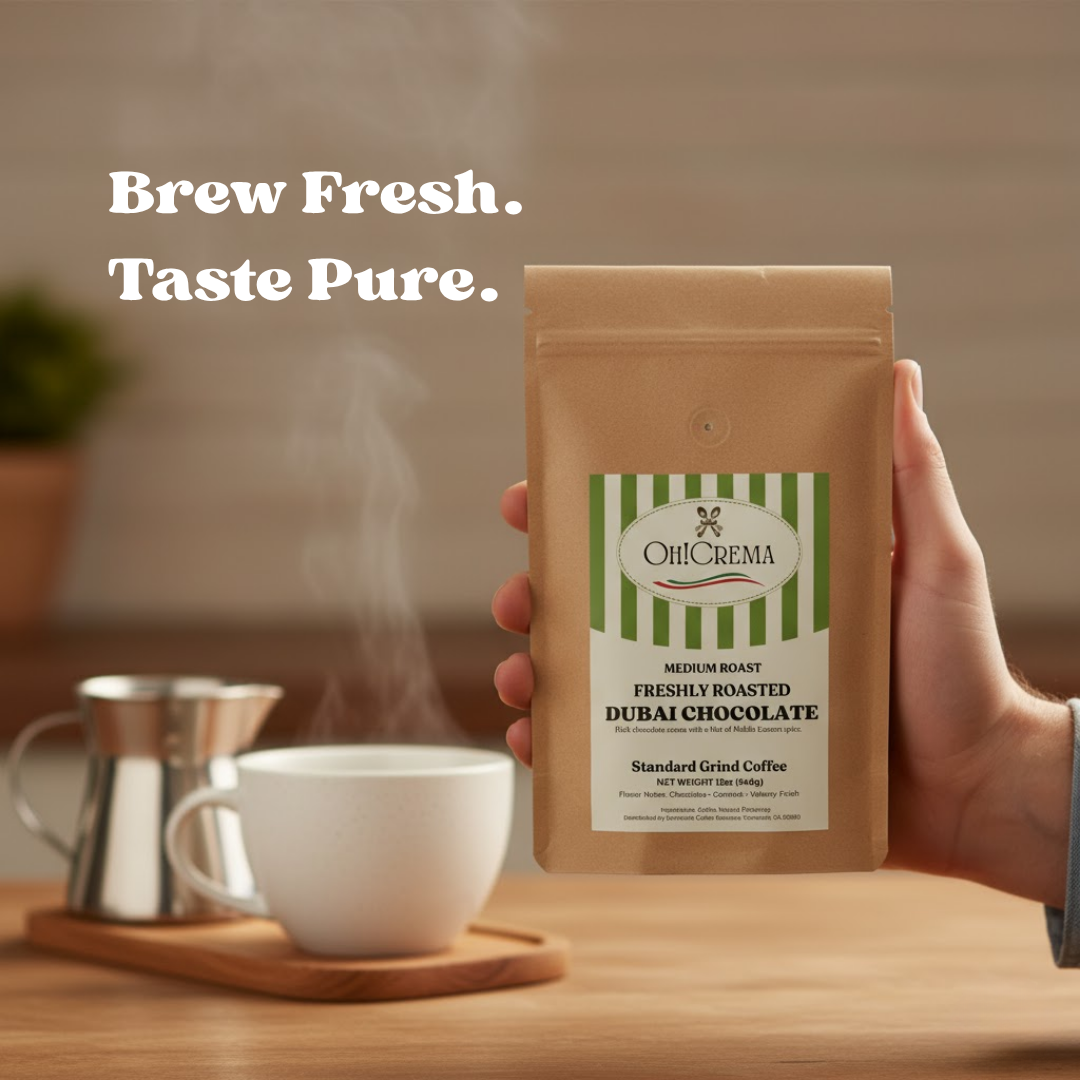 Dubai Chocolate Arabica Coffee – Standard Grind (12 oz)