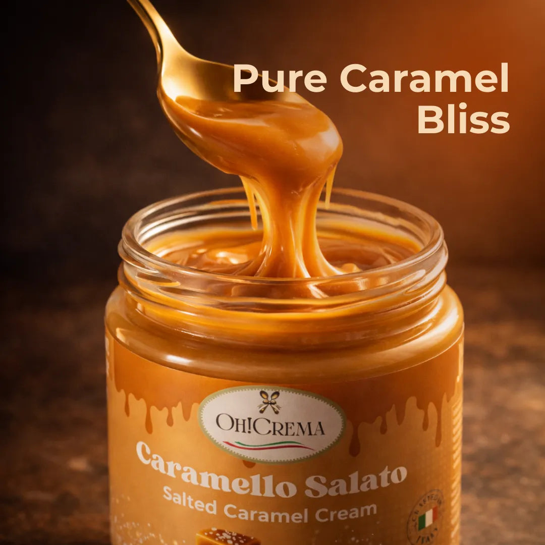 Salted Caramel Cream Spread – Caramello Salato 200g | Oh! Crema