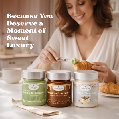 Italian Gourmet Spread Trio - Dubai Pistachio, Hazelnut Wafer & Tiramisu (3-Pack)