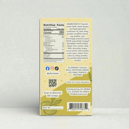 Dubai Style Chocolate Bar – Pistachio Delight 7.6 oz