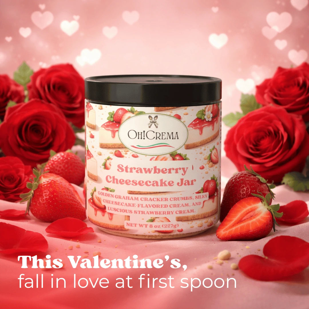 Strawberry Cheesecake Jar (8 oz) – Valentine's Limited Drop