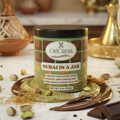 Dubai in a Jar – Handcrafted - Creamy Pistachio with Kadayıf & Chocolate