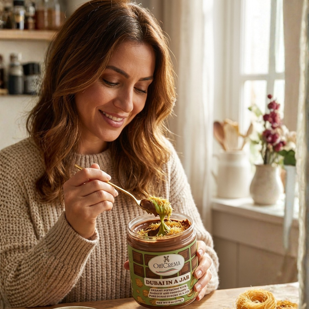 Dubai in a Jar – Creamy Pistachio with Kadayıf & Chocolate