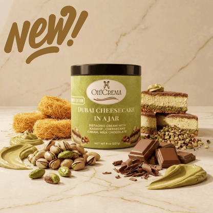 Dubai Cheesecake in a Jar – Kataifi, Pistachio & Chocolate (8oz)