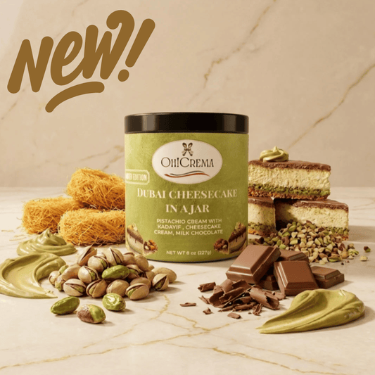 Dubai Cheesecake in a Jar – Kataifi, Pistachio & Chocolate (8oz)