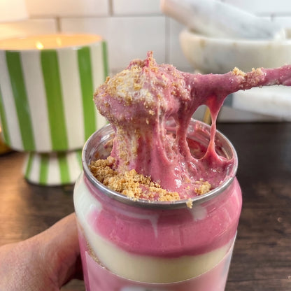 Strawberry Cheesecake in a Jar — Graham, Cheesecake Cream & Strawberry | 10 oz