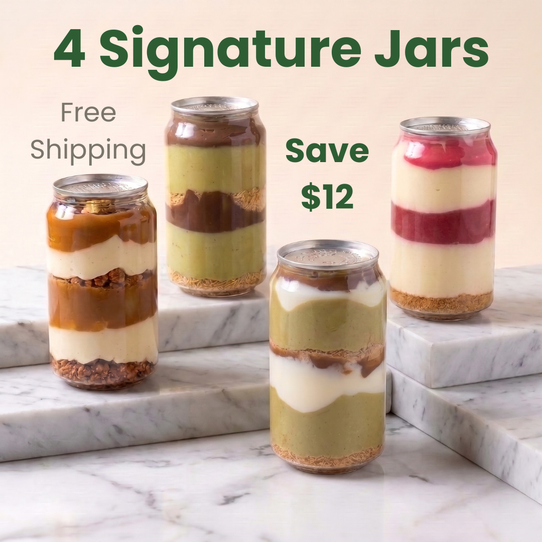 Oh! Crema Signature Bundle — 4 Layered Dessert Jars | Dubai, Cookie Butter & Strawberry