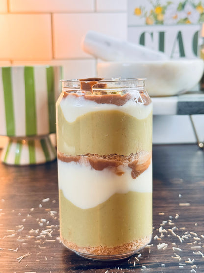 Dubai Cheesecake in a Jar — Kataifi, Pistachio & Belgian Chocolate | 10 oz