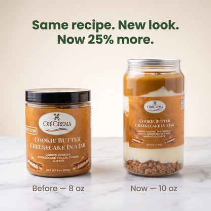 Cookie Butter Cheesecake in a Jar — Speculoos, Cheesecake Cream & Cookie Crumbs | 10 oz