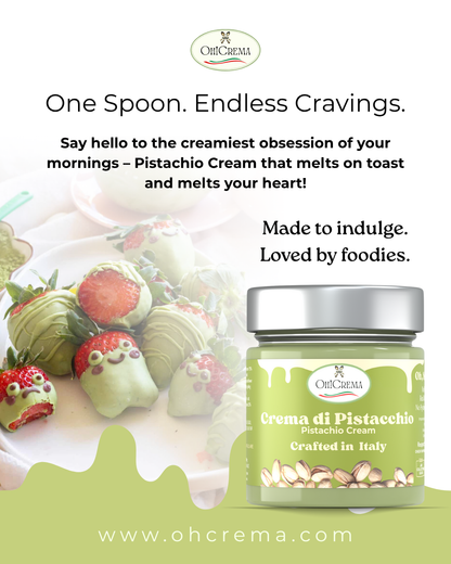 Oh! Crema – Premium Italian Pistachio Cream Spread | 200g Jar