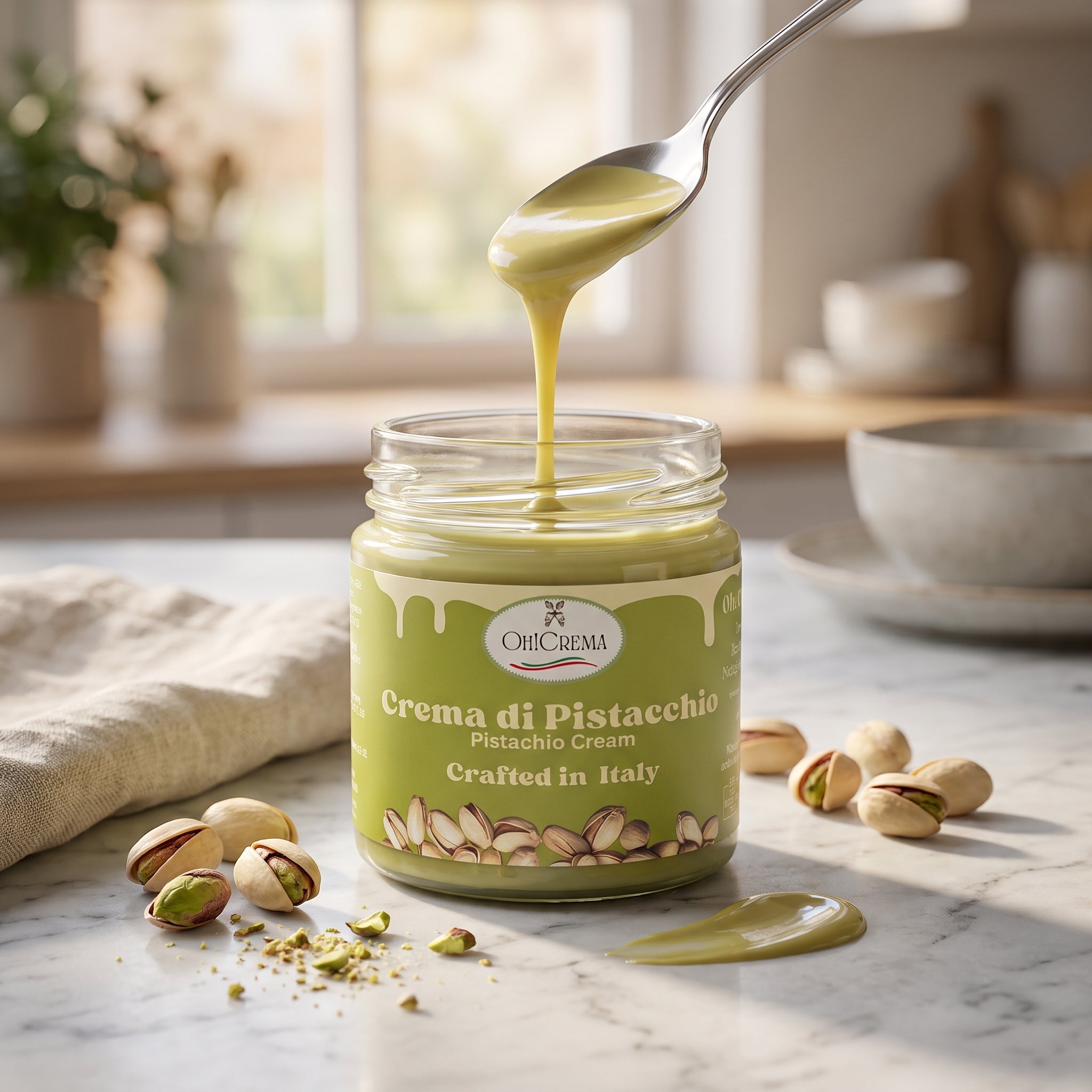 Italian Pistachio Cream Spread | Classic & Dubai | Oh! Crema