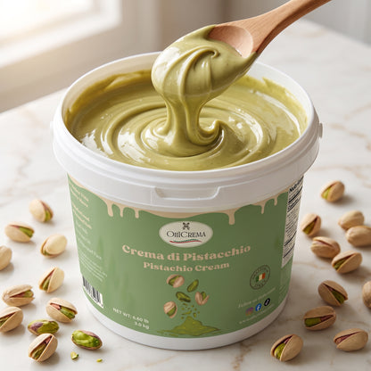 Crema di Pistacchio — Italian Pistachio Cream, Bulk 3kg (6.6 lb) Tub