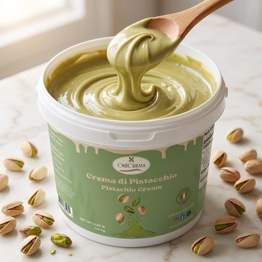 Crema di Pistacchio — Italian Pistachio Cream, Bulk 3kg (6.6 lb) Tub