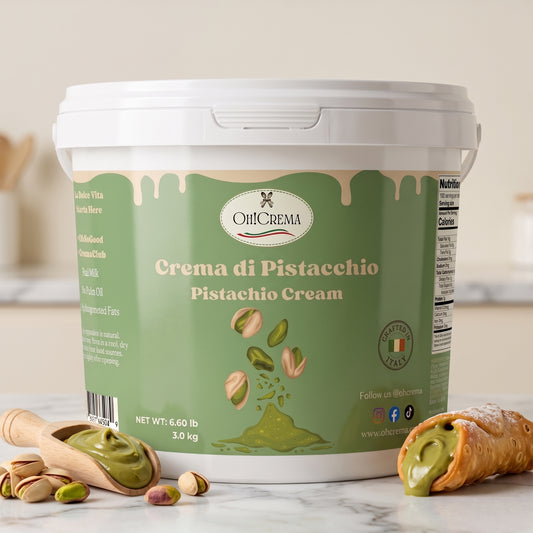 Crema di Pistacchio — Italian Pistachio Cream, Bulk 3kg (6.6 lb) Tub
