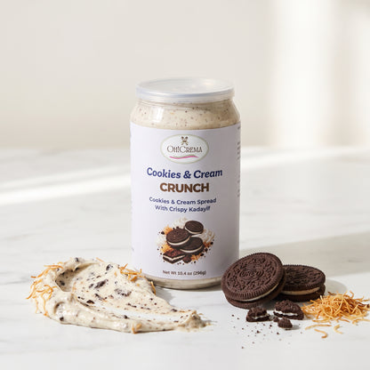 Cookies & Cream Crunch — Cookies & Cream Spread with Crispy Kadayif | 10.4 oz