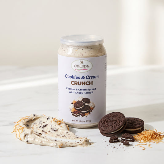 Cookies & Cream Crunch — Cookies & Cream Spread with Crispy Kadayif | 10.4 oz