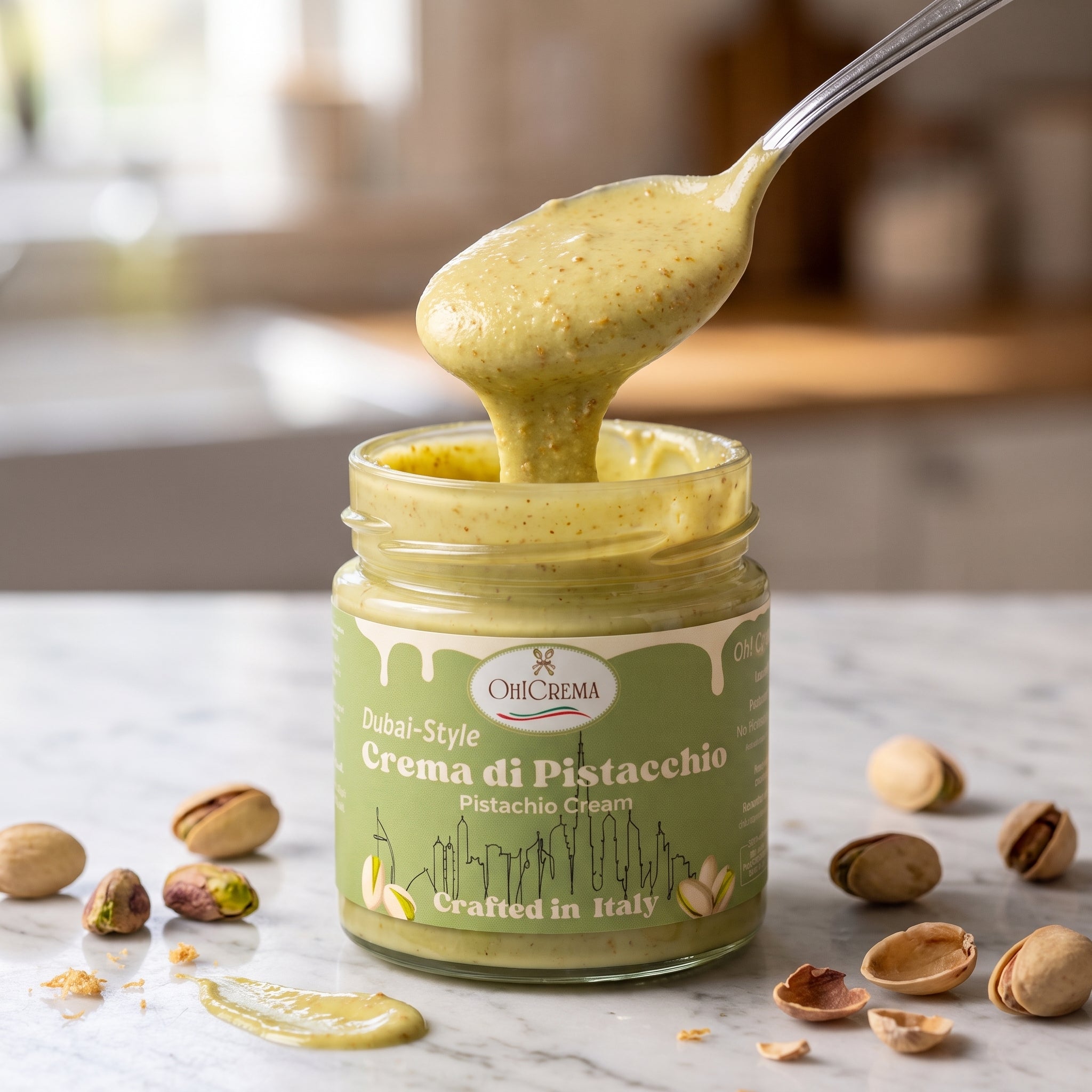 Italian Pistachio Cream Spread | Classic & Dubai | Oh! Crema