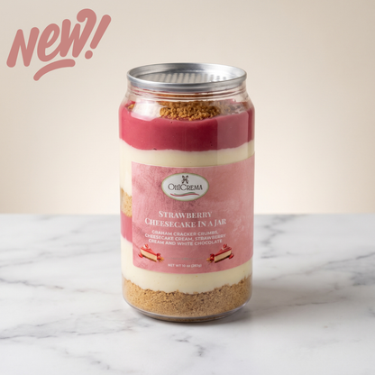 Strawberry Cheesecake in a Jar — Graham, Cheesecake Cream & Strawberry | 10 oz