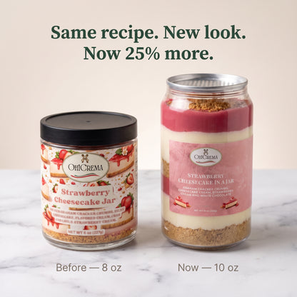 Strawberry Cheesecake in a Jar — Graham, Cheesecake Cream & Strawberry | 10 oz