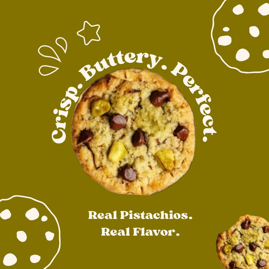 Oh! Crema Pistachio Chocolate Chip Cookies – 4 Pack