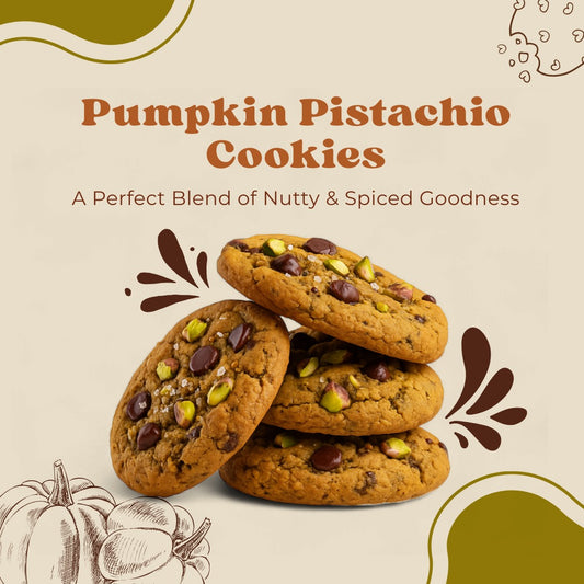 Pumpkin Spice Pistachio Chocolate Chip Cookies | Oh! Crema – 4 Pack