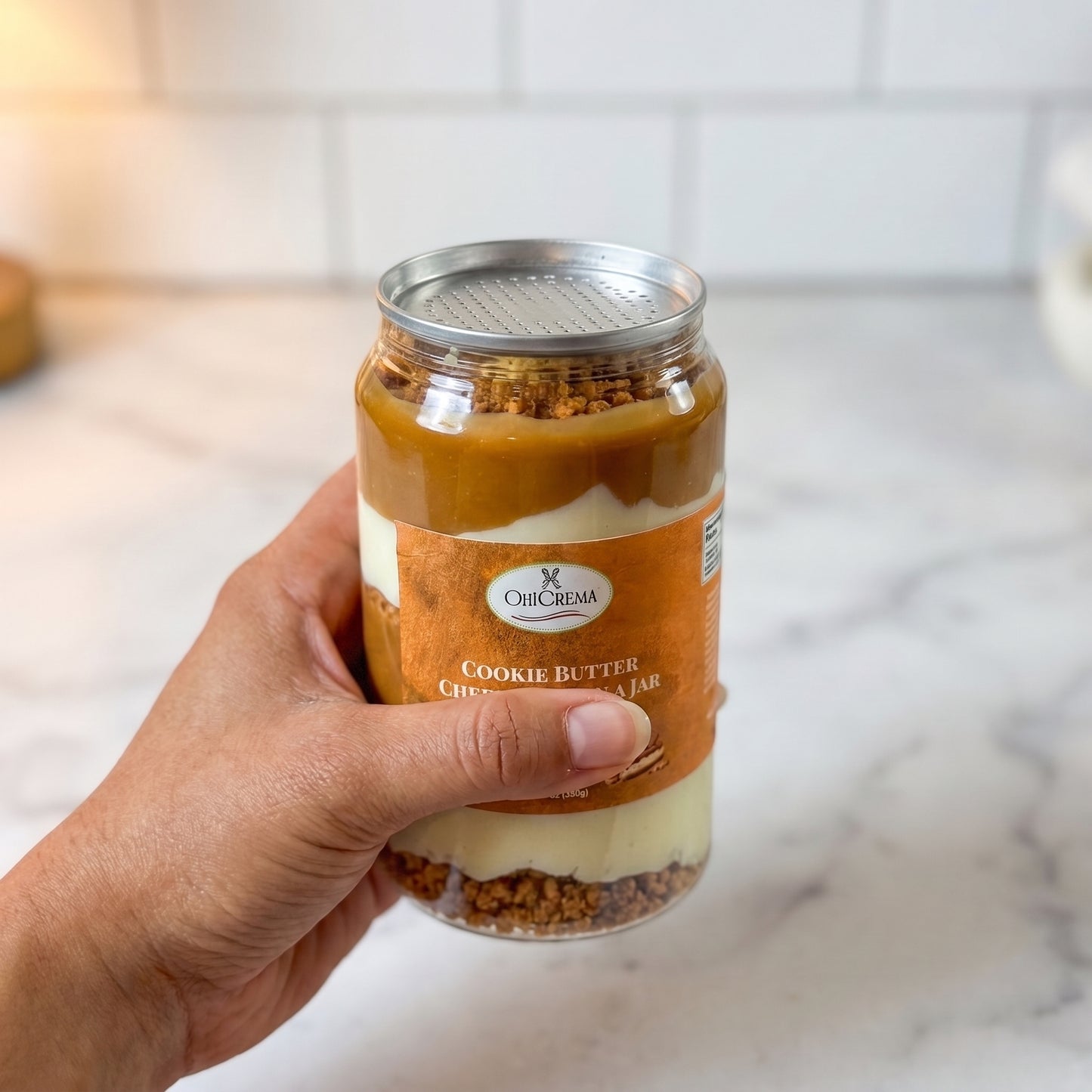 Cookie Butter Cheesecake in a Jar — Speculoos, Cheesecake Cream & Cookie Crumbs | 10 oz